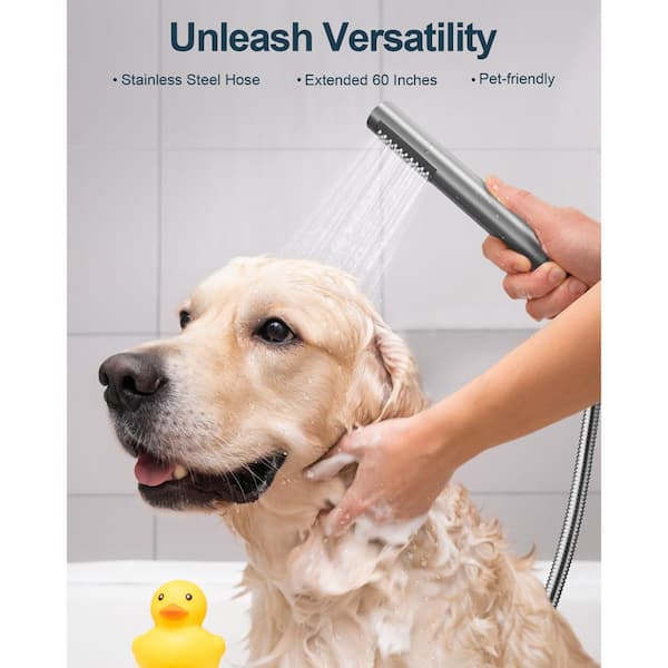 Multi-Function Shower Head for Dogs/Cats with Water Pressure