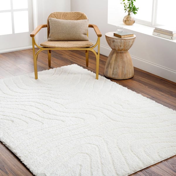 Livabliss Nomadic Ivory Abstract 7 ft. x 9 ft. Indoor Area Rug