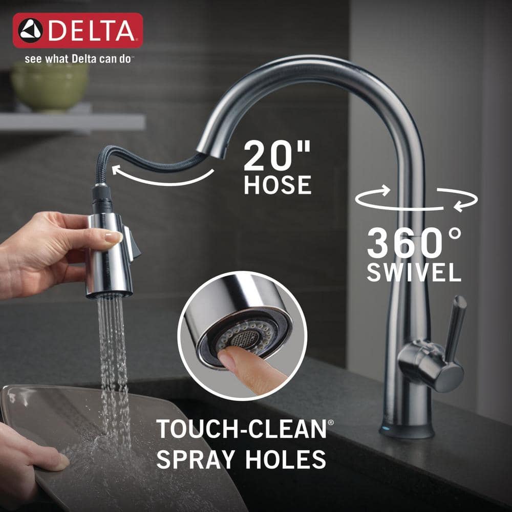 Stainless Steel Pull-Down Kitchen Faucet with Touch Technology