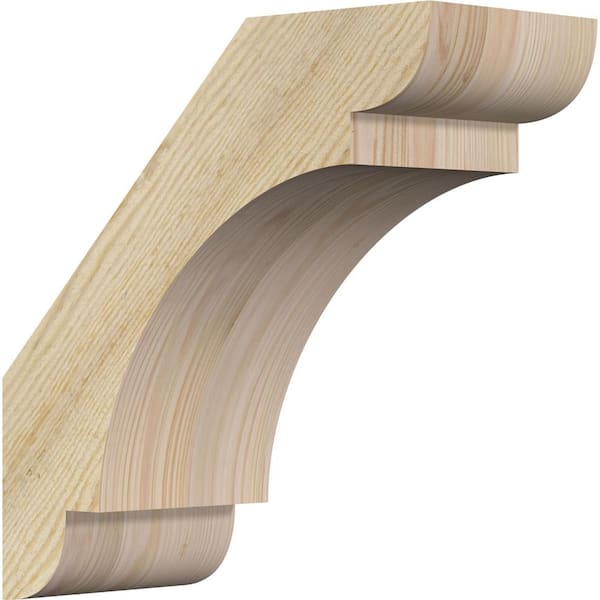 Ekena Millwork 6"W x 14"D x 14"H Olympic Rough Sawn Knee Brace, Douglas Fir
