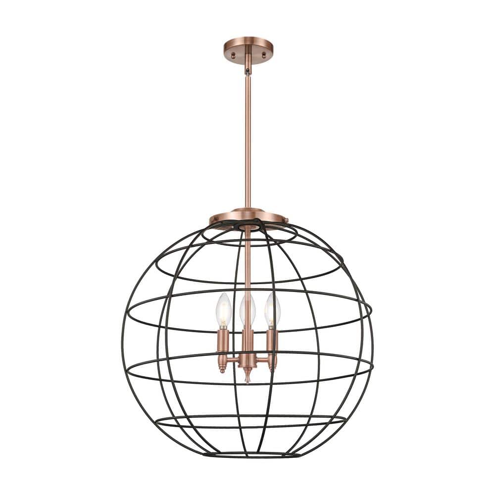 Lake Placid 60-Watt 3-Light Antique Copper Shaded Mini Pendant Light with Metal Shade price history on PriceWatchPro