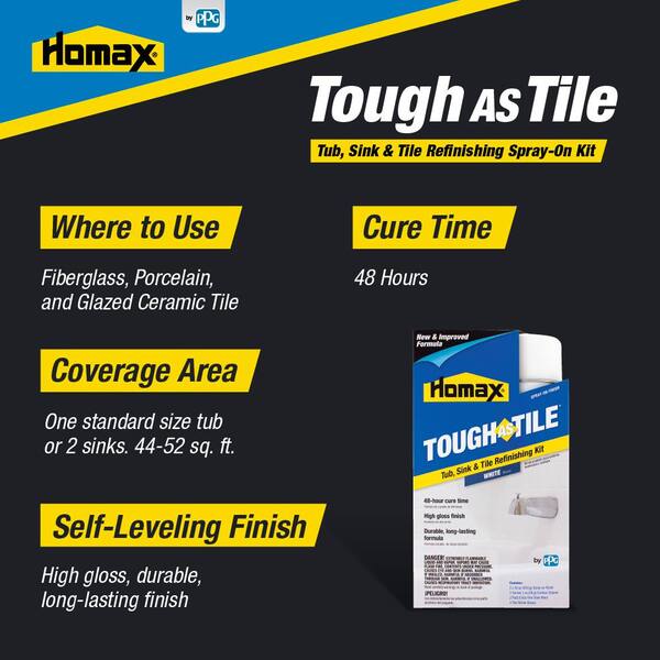 Homax 32 Oz Bisque Tough As Tile, Fiberglass Bathtub Repair Kit Home Depot