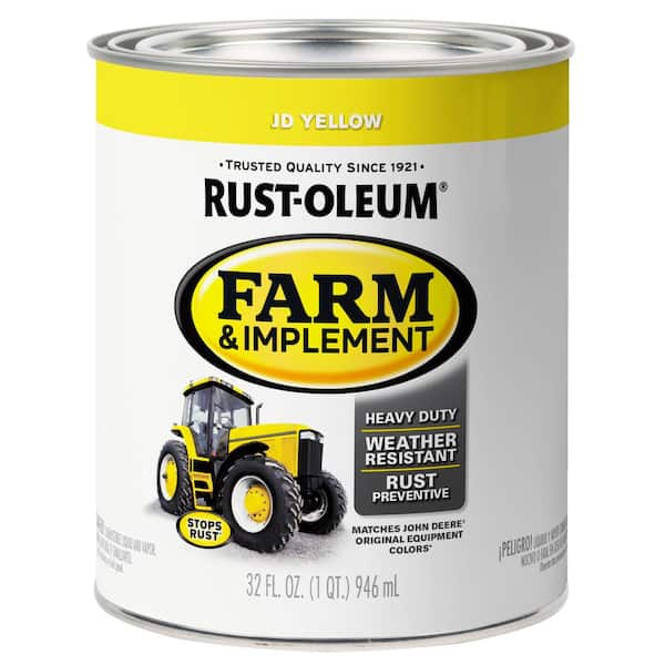 Red Oxide Metal, Rust-Oleum Flat Specialty Farm and Implement Primer-  Quart, 2 Pack