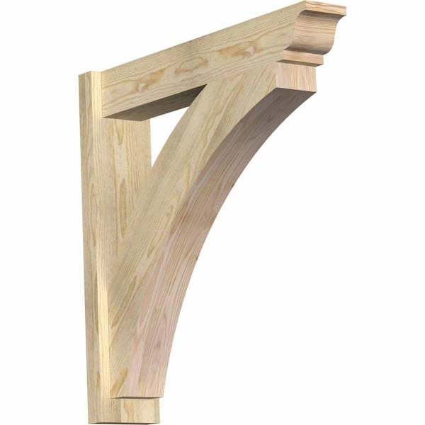 Ekena Millwork 6 in. x 30 in. x 30 in. Douglas Fir Thorton Traditional Rough Sawn Outlooker