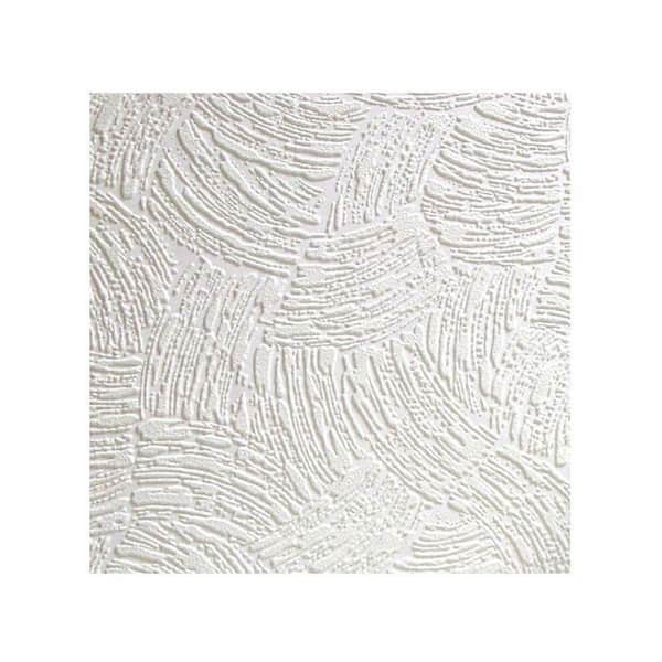 Anaglypta Surf Paintable Textured Vinyl White & Off-White Wallpaper Sample