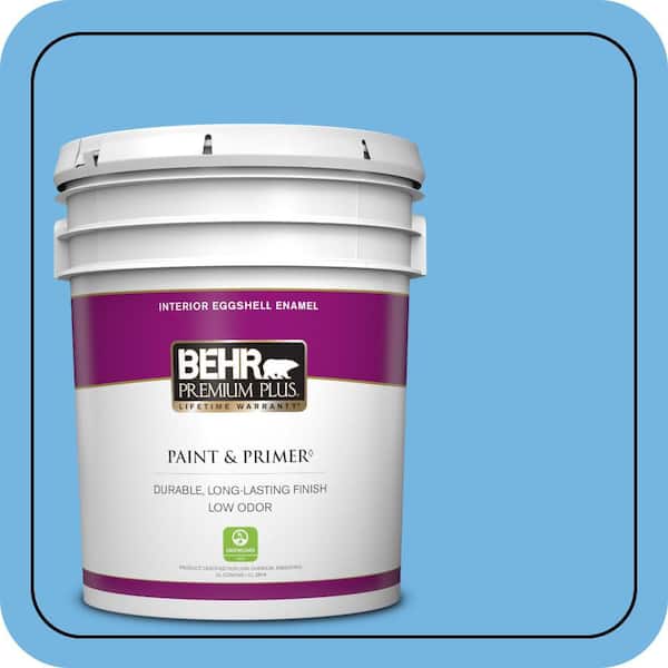 BEHR PREMIUM PLUS 5 gal. #P510-4 Electra Eggshell Enamel Low Odor Interior Paint & Primer