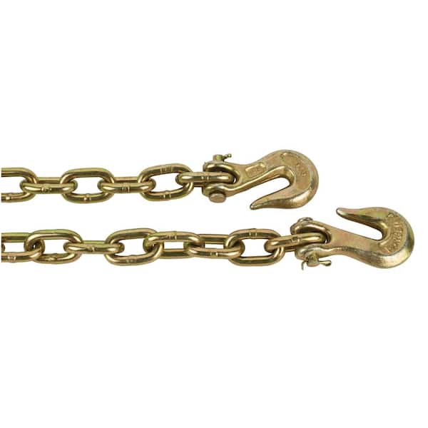 5/16''x2' G70 J Hook Tow Chain Flatbed Chains Grab Hooks Recovery for  Wrecker