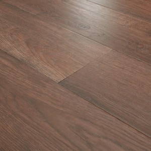 Take Home Sample - 5 in. W x 7 in. L Lanter Brown Oak Laminate Flooring