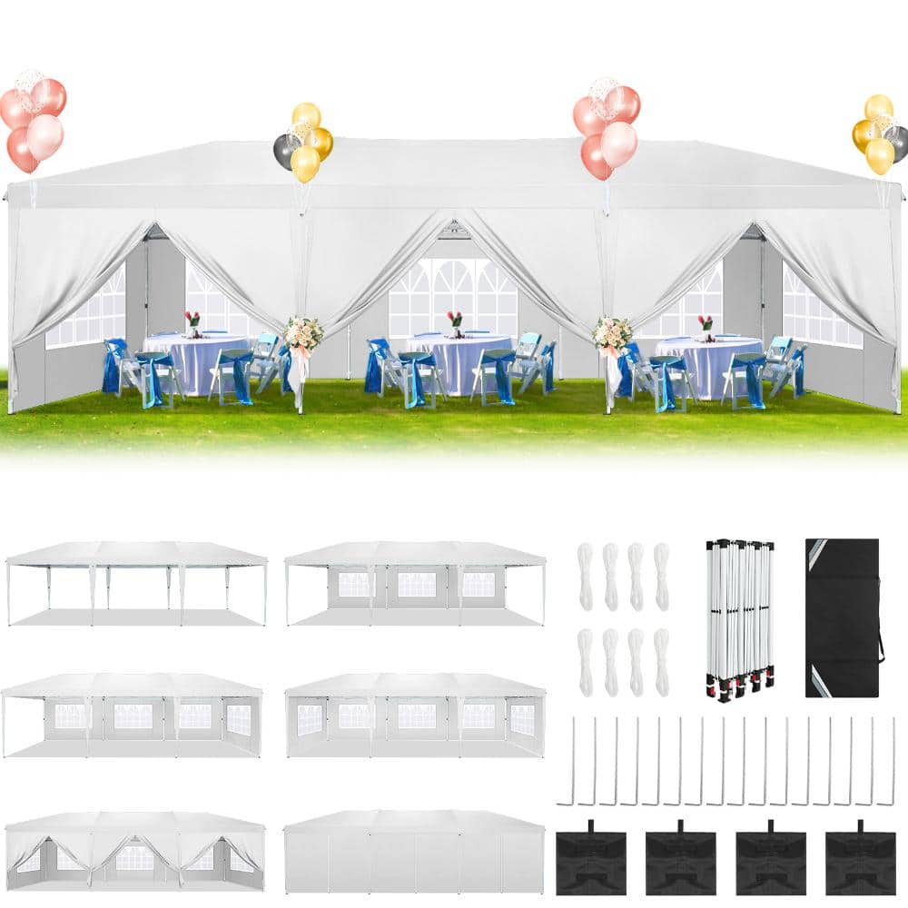 10x30 Canopy Party Tent with 8 Sidewalls,Waterproof UPF 50+ 0utdoor Wedding Event Tents price history on PriceWatchPro