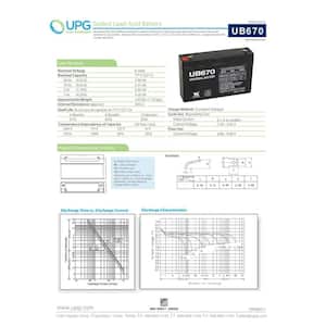 UVP Battery 6V 6V:Lab Electrical Equipment, Quantity: Each of 1