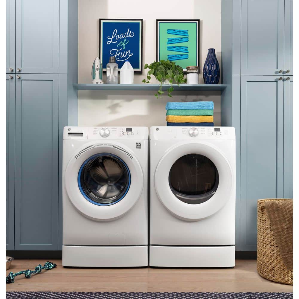 White 5.0 Cu. Ft. Smart Front Load Steam Washer
