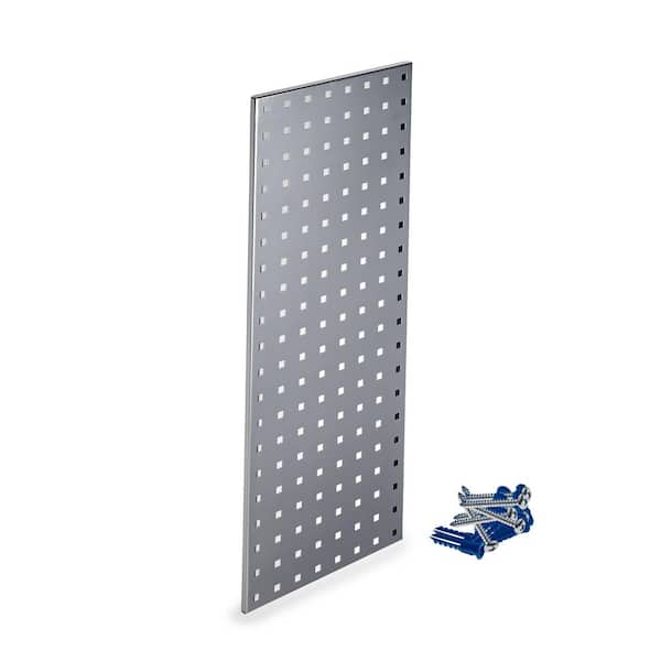(1) 30 in. W x 12 in. H Silver Epoxy, 18-Gauge Steel Square Hole Pegboard Strip