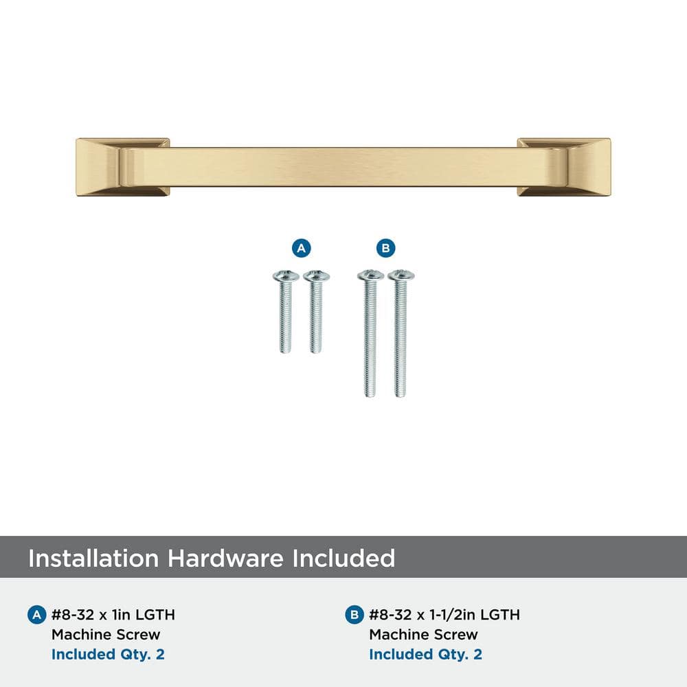 Champagne Bronze 3-3/4" Cabinet Drawer Pull with Mounting Hardware