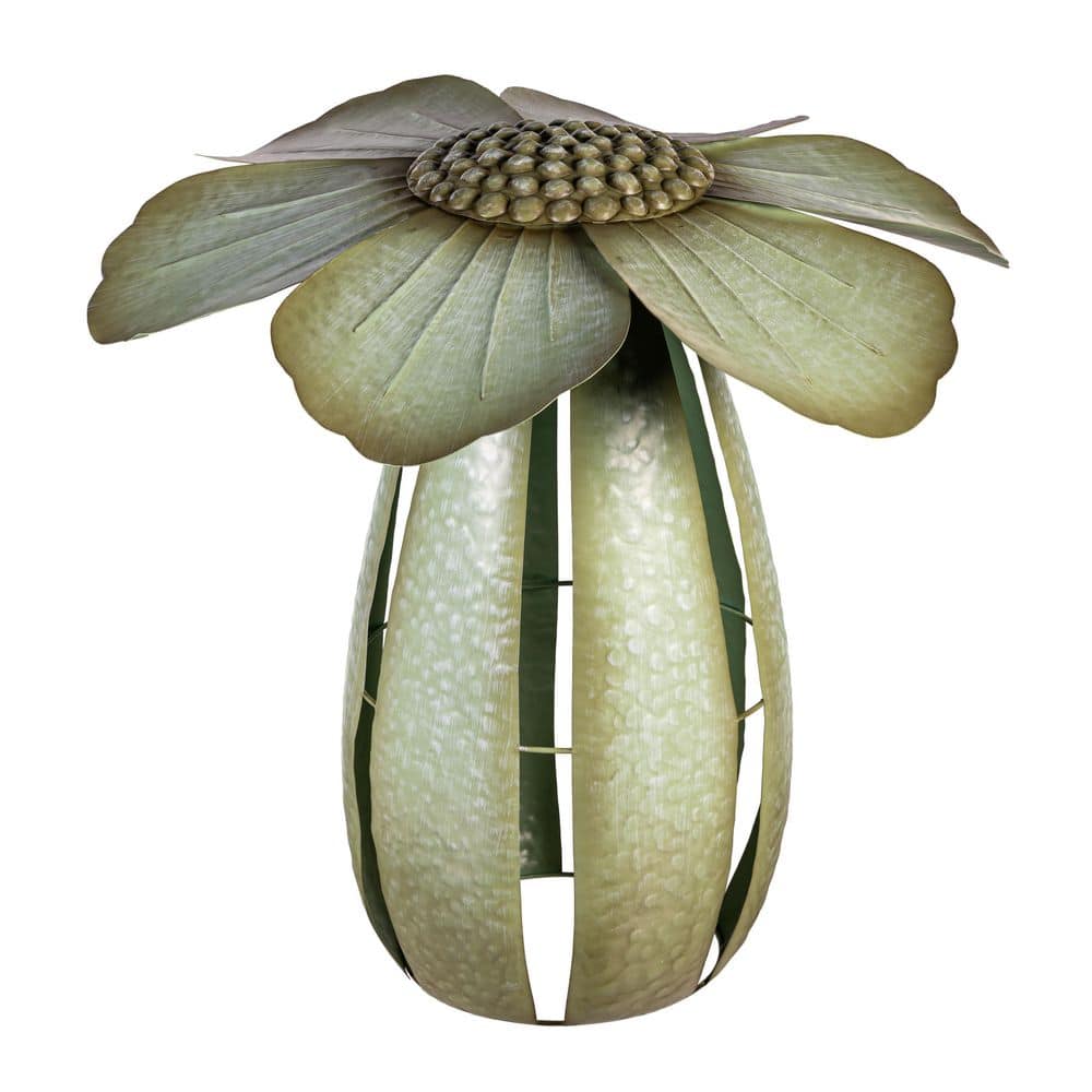 17 in. Metal Green Flower Garden Statue price history on PriceWatchPro