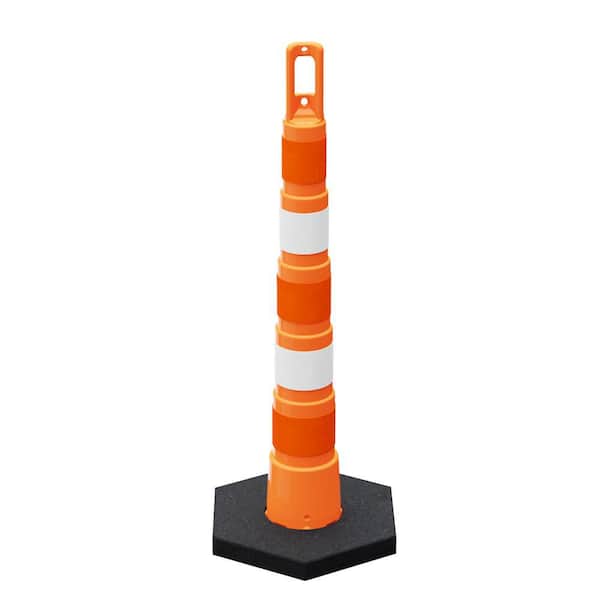 Navicade 42 in. Channelizing Cone with 16 lbs. Base and Four 4 in. Bands