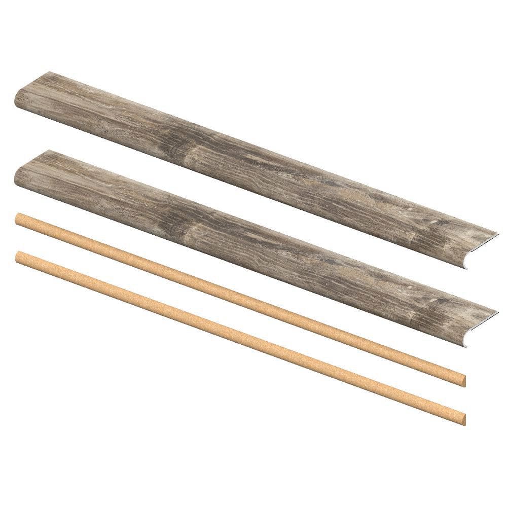 Restored Wood 7mm x 46in x 5in Exact Match Round Nose Open Stair Return/Landing Kit (2-Pack) price history on PriceWatchPro