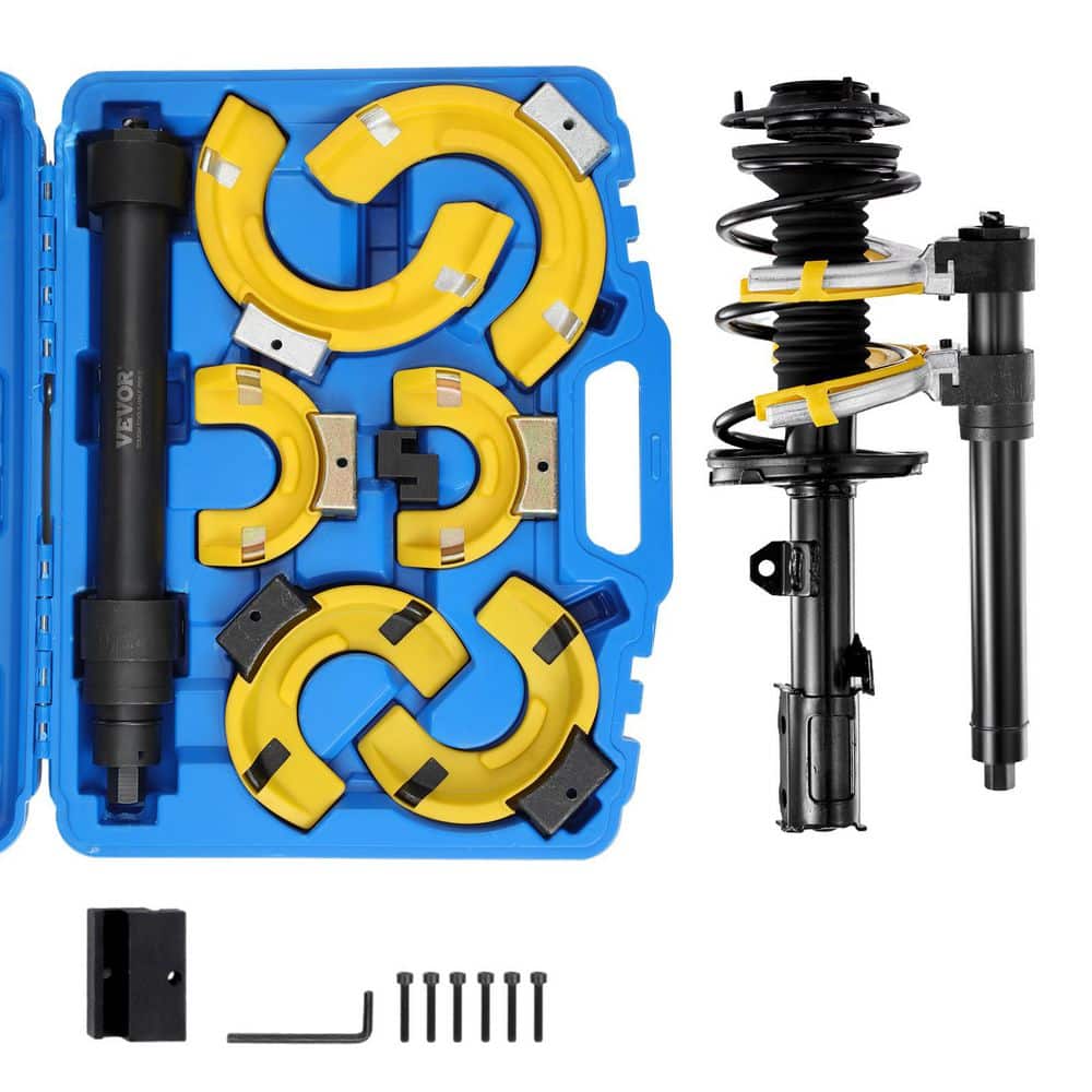 Strut Spring Compressor Set, with Yellow Protective Sleeve, Interchangeable Fork Strut Coil Extractor Remover Tool price history on PriceWatchPro