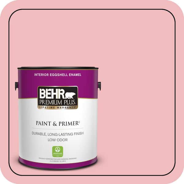 BEHR PREMIUM PLUS 1 gal. #P160-2 Blush Rush Eggshell Enamel Low Odor Interior Paint & Primer