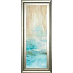 "Aller Chartreuse" By Patrick St. Germain Framed Print Abstract Wall Art 42 in. x 18 in.