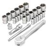 thumbnail image 2 of Powerbuilt Zeon 8-Piece SAE Hex Bit Socket Set For Damaged Bolts – 240093 2 of 4