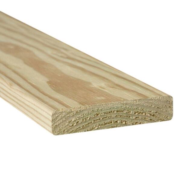WeatherShield 5/4 in. x 6 in. x 16 ft. Pressure-Treated Standard Ground Contact SYP Decking Board