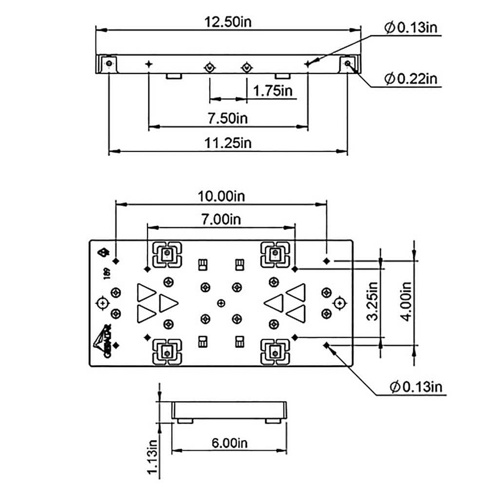 Black Polypropylene Mailbox Mounting Board with Hardware