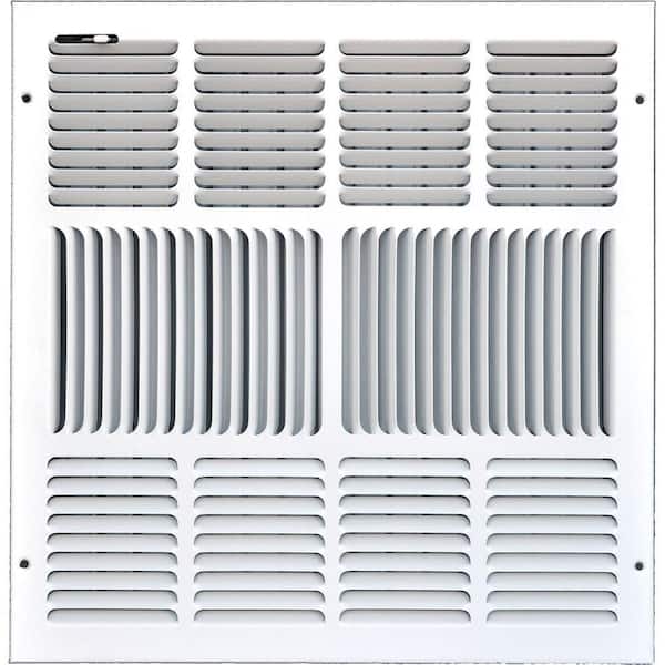 SPEEDI-GRILLE 16 in. x 16 in. Ceiling/Sidewall Vent Register, White with 4-Way Deflection