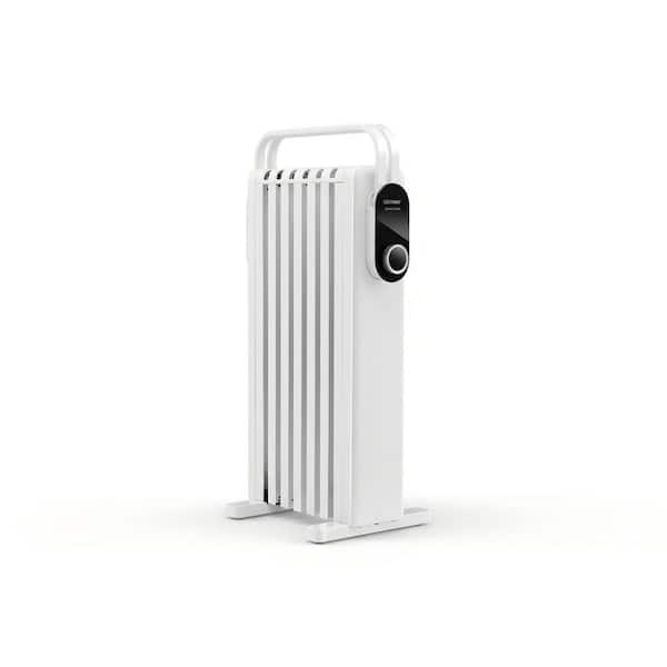 1500-Watt Electric Oil Filled Radiator Space Heater with Foldable Rack for Living Space