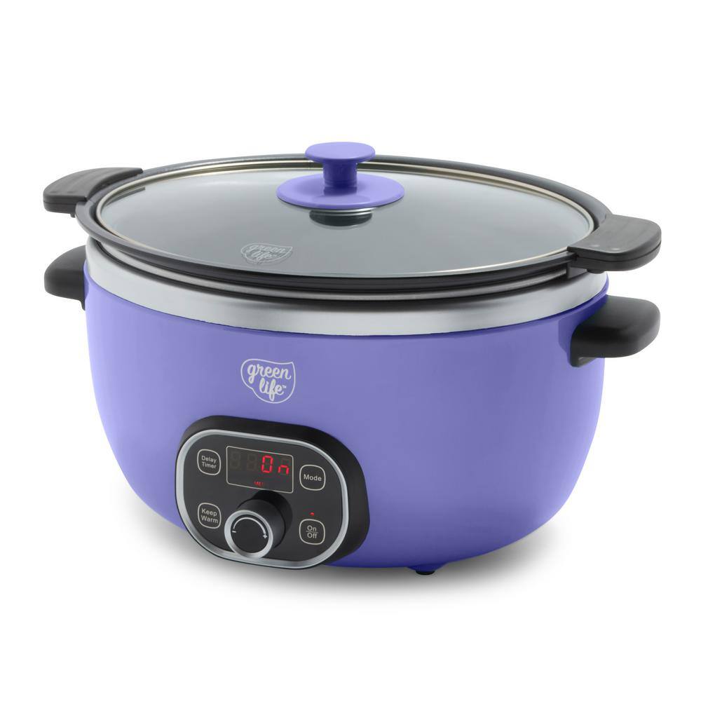 Reviews for GreenLife 6 Qt. Slow Cooker in Very Peri Pg 2 The Home