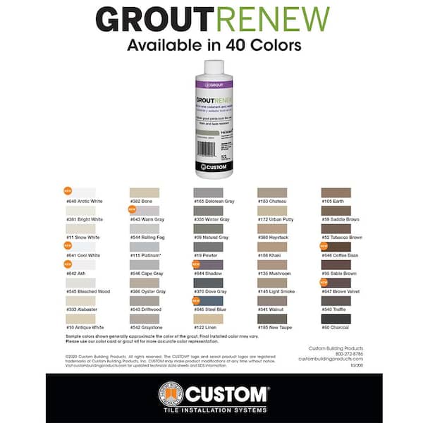 Custom Building Products Polyblend #335 Winter Gray 8 oz. Grout Renew Colorant