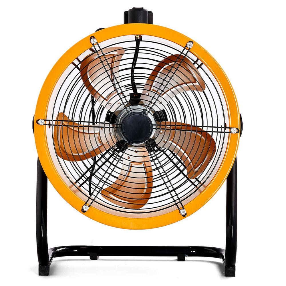 18 in. 4 Fan Speeds Floor Fan Drum Fan in Orange price history on PriceWatchPro