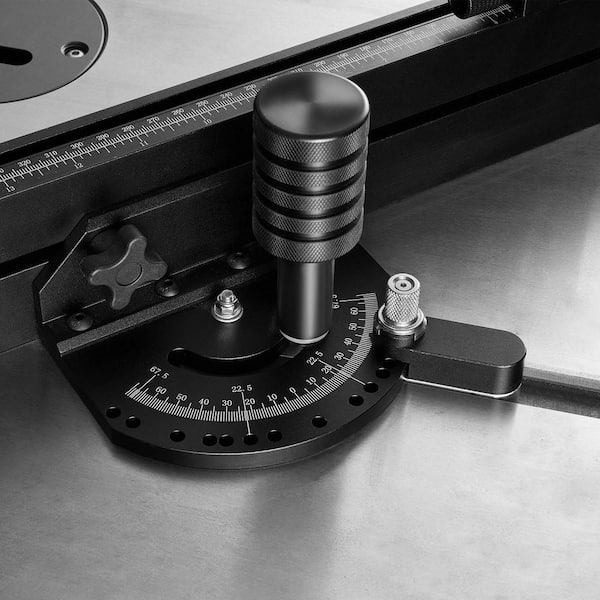 Precision Miter Gauge Standard Slot 3/4 in. x 3/8 in. Aluminum Alloy Table Saw Miter Gauge with 19-35 in. Grating