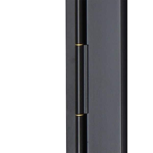 Grisham 32 in. x 80 in. 401 Series Mariposa Steel Black Prehung