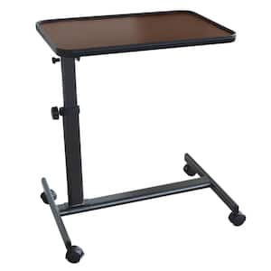 24 in. x 16 in. Adjustable Height Rolling Over Bed Table