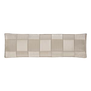 Benton Flax Polyester Bolster Decorative Throw Pillow 15X52"