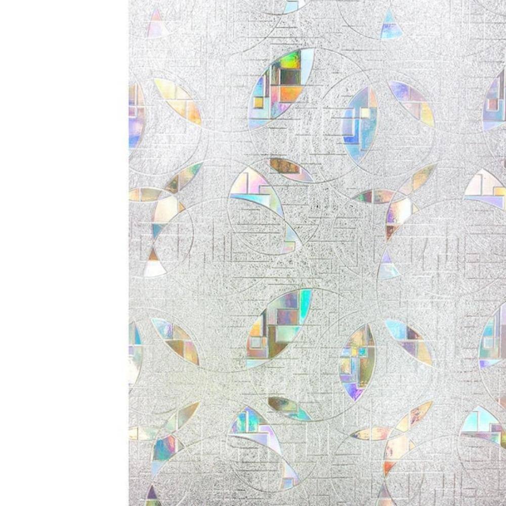 COTTON COLORS 35.4 in. x 78.7 in. Decorative and Privacy 3D Window Film ...