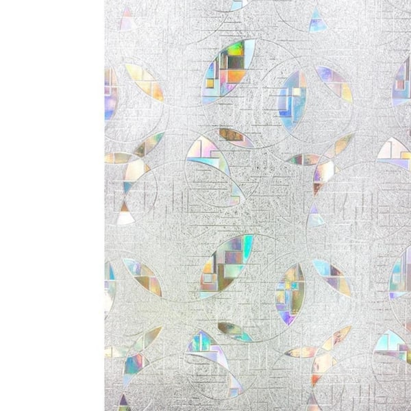 COTTON COLORS 35.4 in. x 78.7 in. Decorative and Privacy 3D Window Film