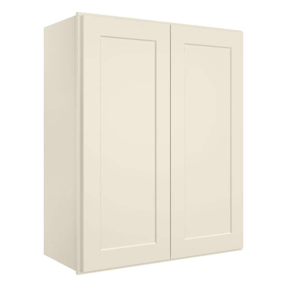 Homeibro 36 In W X 12 In D X 36 In H In Shaker Antique White Plywood Ready To Assemble Wall 5445