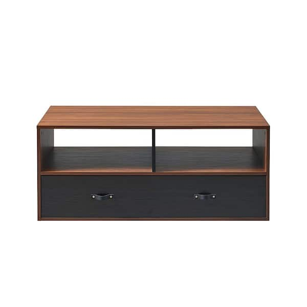 Teamson Home Henry Rectangle Wood Coffee Table with Storage and