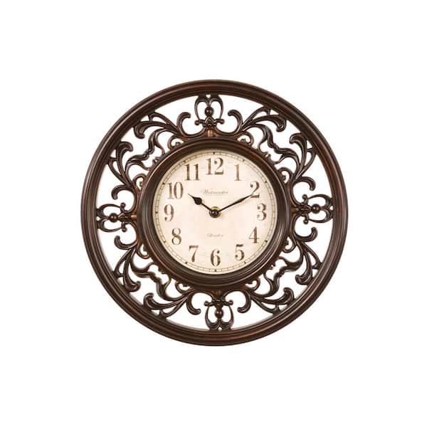 Unbranded Oversized Brown Waltham Classic 30 in. Wall Clock