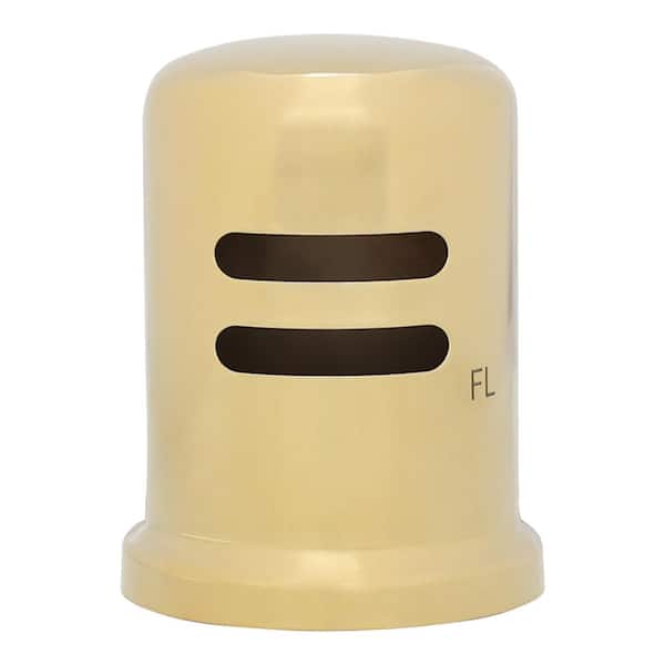 1-3/4 in. x 2-1/2 in. Solid Brass Air Gap Cap Only, Skirted, Polished Brass