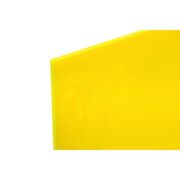 Unbranded 48 in. x 96 in. x .118 in. Yellow Acrylic Sheet