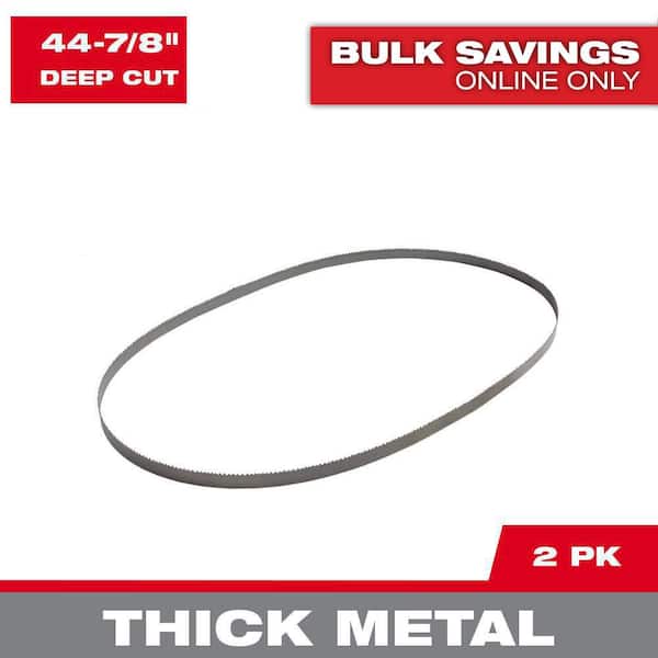 Milwaukee 44-7/8 in. 10/14 TPI Deep Cut Portable Bi-Metal Band Saw Blades (2-Pack) For M18 FUEL/Corded