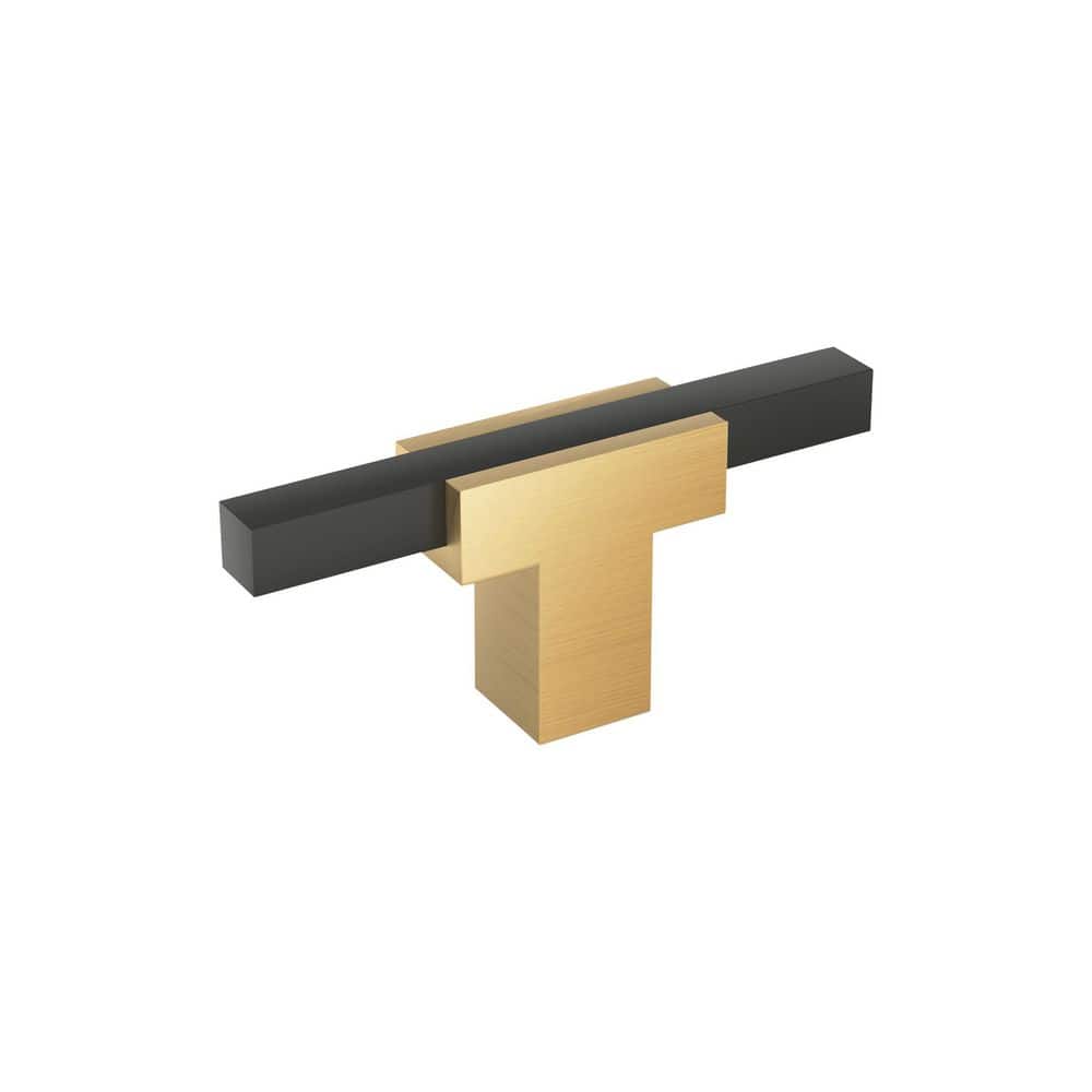 Urbanite 2-3/4 in. (70 mm) Length Champagne Bronze/Matte Black Bar Cabinet Knob price history on PriceWatchPro