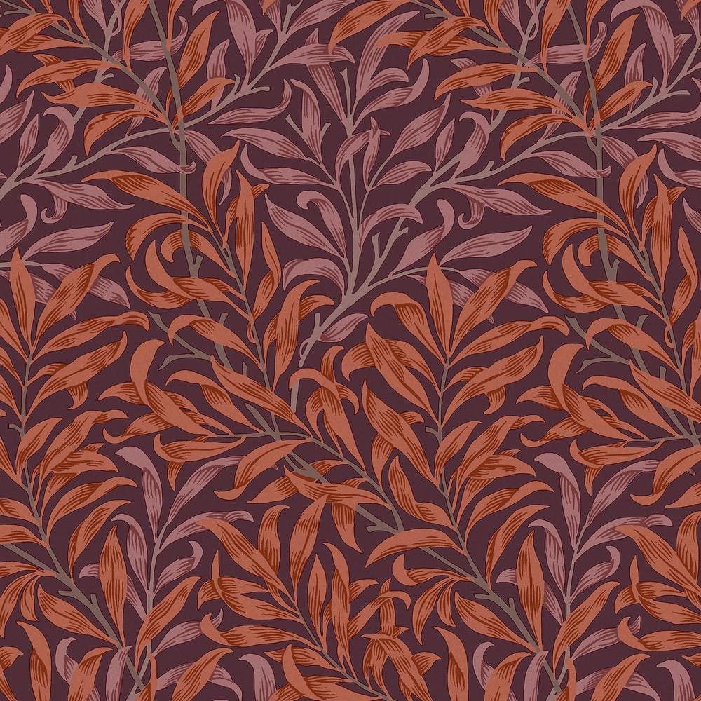 Willow Bough Plum Purple Wallpaper Sample