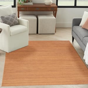 Washable Essentials Copper 4 ft. x 6 ft. All-over design Contemporary Area Rug