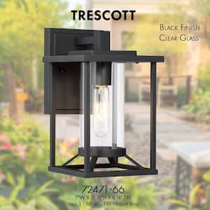 Trescott 1-Light Black Outdoor Wall Lantern Sconce