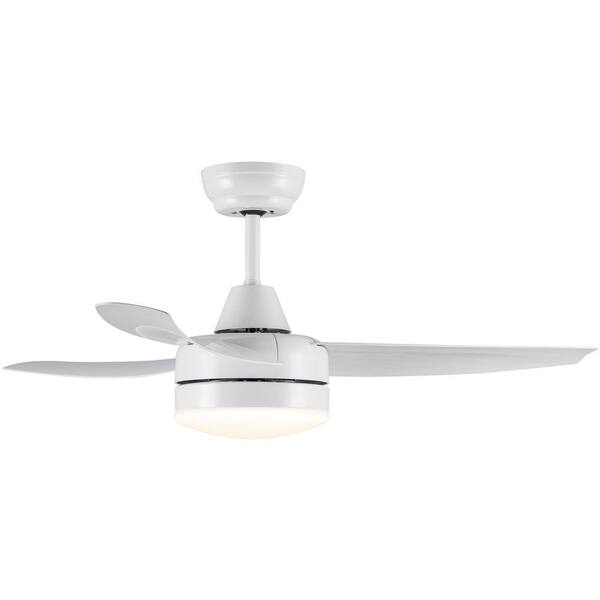 Nestfair 42 in. Intergrated LED Indoor White Ceiling Fan with Remote and 3 ABS Blades