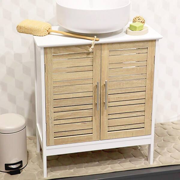 Evideco non pedestal bathroom under sink vanity cabinet discount