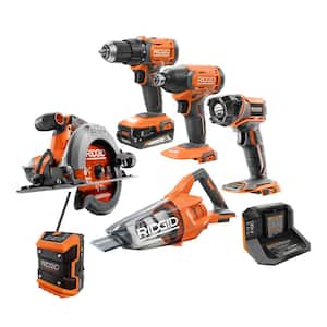 18V Cordless Combo Kit (6-Tool) with (1) 2.0 Ah Battery, Charger and Tool Bag